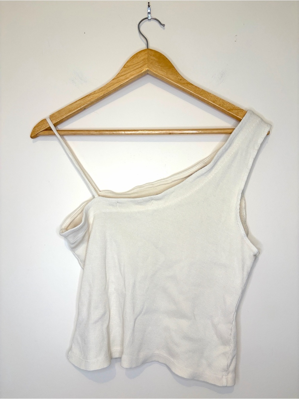 We The Free Ribbed Crop Asymmetrical Tank Top Size Large - Picture 3 of 3